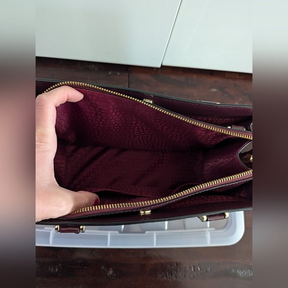 Kate Spade Mahogany/Burgundy Bixby Place Lise Satchel - Picture 15 of 17